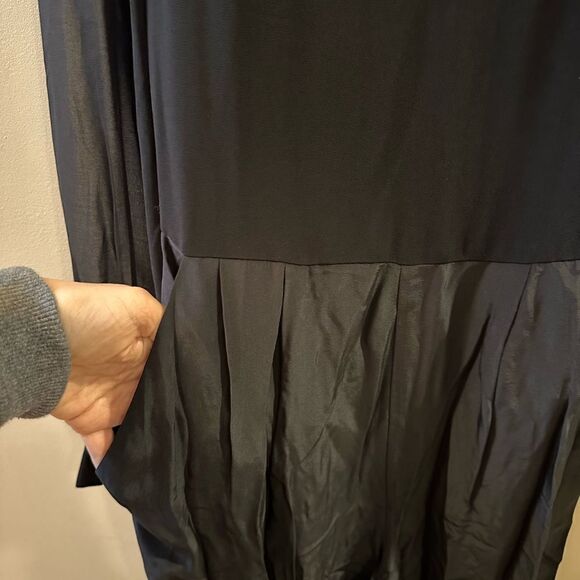 Boden Belgrave Womens 2R Black Sheer Silk Mix Jumpsuit Wide Leg News/tag - Picture 6 of 9